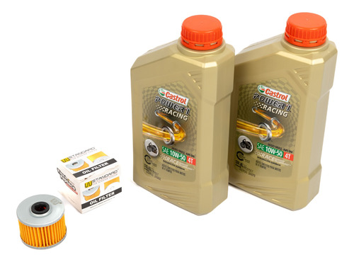 Kit Filtro Aceite + Power1 10w50 Honda Twister Cbx250