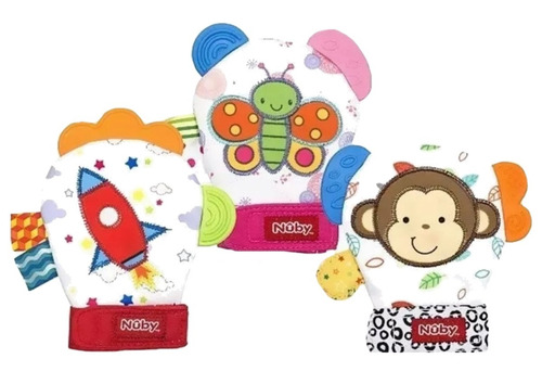 Mordillo Guante Nuby Funky Mitts Planeta Juguete