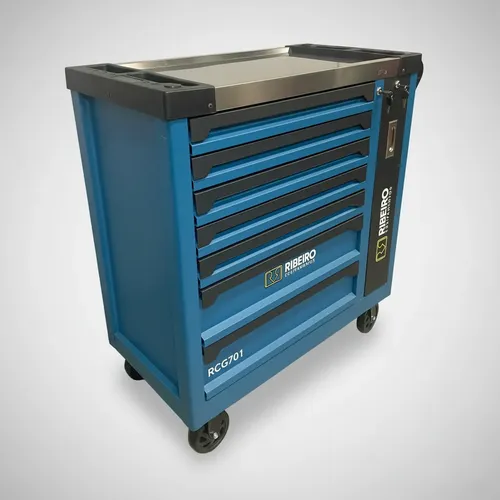 Carrinho Para Ferramentas Com 7 Gavetas Ribeiro Equipamentos