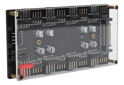 Hub Argb Pwm De 8 Vías, 12 V, 4 Pines, Profesional, 2 En 1,