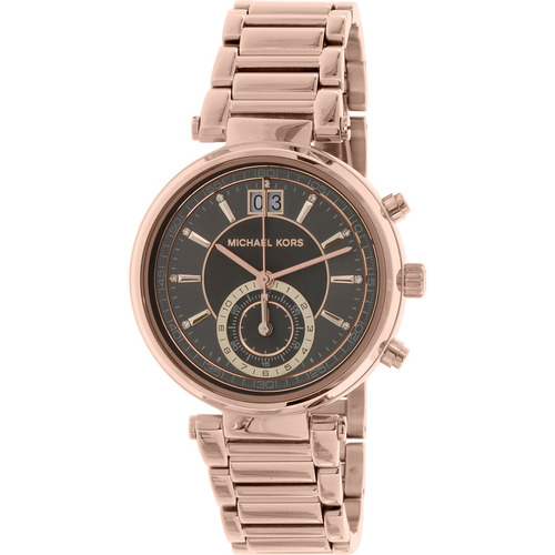 Reloj Michael Kors Para Mujer Sawyer Mk6226 Dorado En Acero