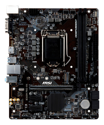 Motherboard Msi B365m Pro-vh Socket 1151 9na Gen Color Negro