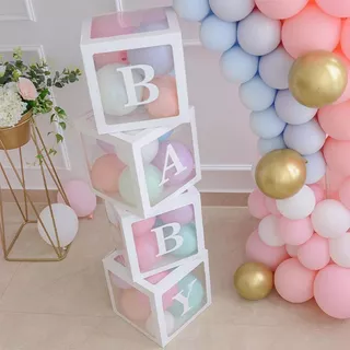 Cajas De Baby Shower Para Decoración De Fiesta De Bautizo