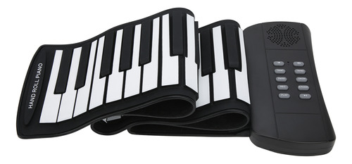 Piano Hand Roll De 61 Teclas, Plegable, De Silicona, Recarga