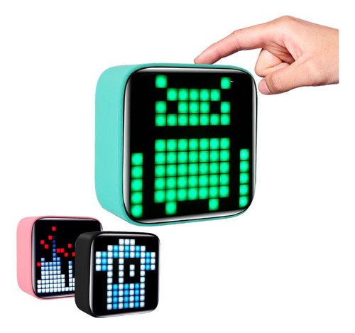 Parlante Bluetooth Recargable Smart Pixel Art Retro Luces 