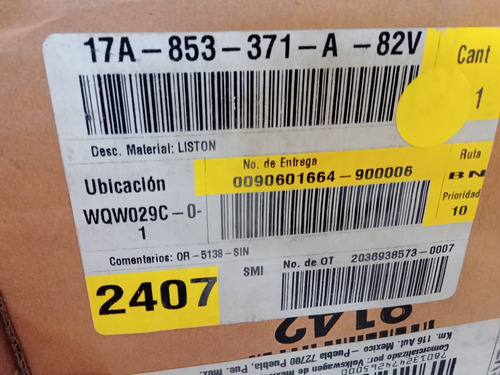 Liston De Umbral De Jetta 2020-2023