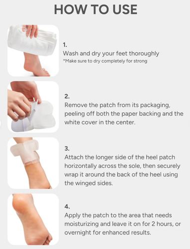 Baren Shea Butter Sleeping Heel Patch 10ea - K Beauty
