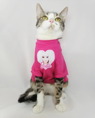 Playeras Para Mascotas Con Estampado Barbie. 