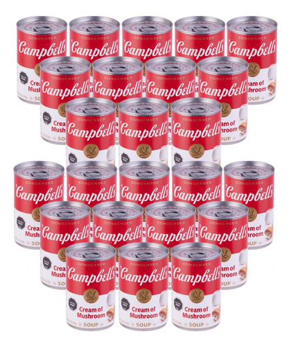 Pack De 24 Sopa De Champiñón Campbells De 289 Gr