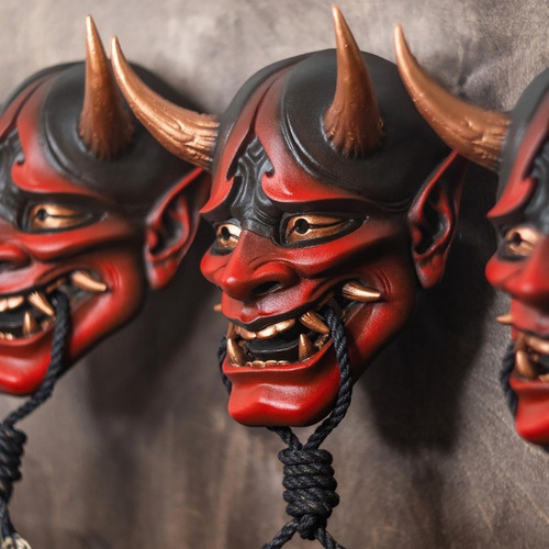 Disfraz De Horror Hannya, Máscara De Halloween Para Cosplay