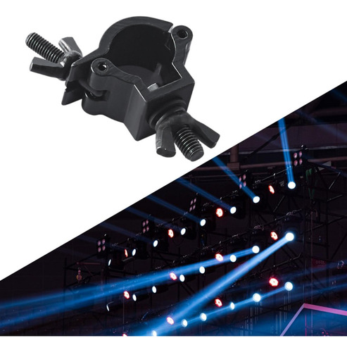 Iluminación De Escenario Al Clamp Equipo Single Hook Negro