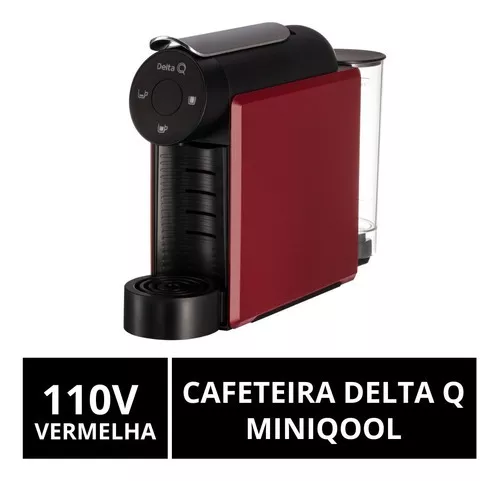 Cafetera de cápsulas delta qool evolution - roja