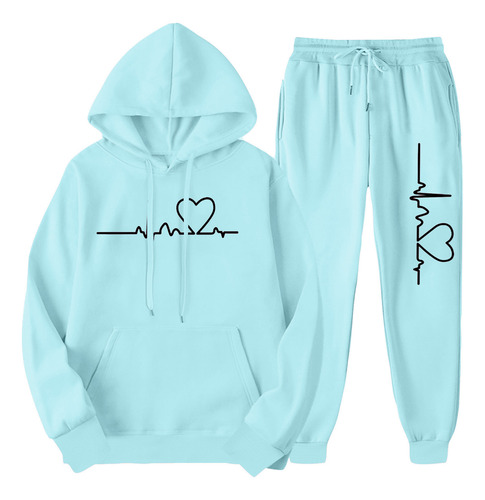 Conjunto De Pantalones Y Manga Larga Con Capucha, Abrigo Dep