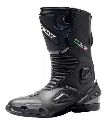 Bota Motociclista Couro Texx Super Tech