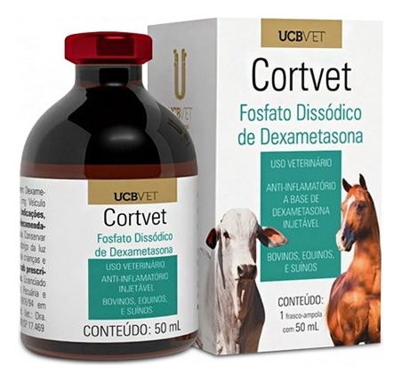 Cortvet Inj Bovinos Equinos E Suínos 50ml - Ucb