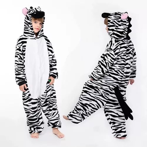 zoo Pepino diamante Pijama Cebra Niño Y Adulto, Invierno Disfraz | Cuotas sin interés