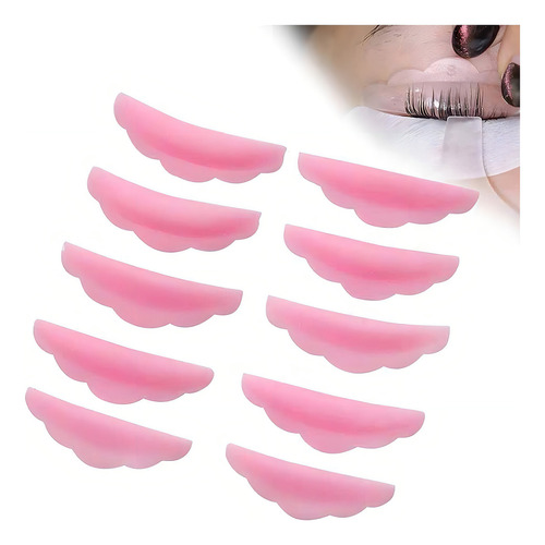 Extensión de pestañas Bobs de silicona Bz060, 5 pares suaves