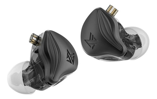 Imagen 2 de 2 de Kz Zex Audifonos Con Micro + Estuche In Ear Negro Black