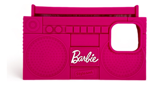 Funda Barbie Para iPhone 14 Pro Max De Silicona Con Llavero