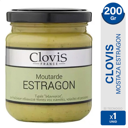 Imagen 2 de 5 de Mostaza Al Estragon Clovis Origen Francia