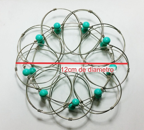Mandala Alambre Tridimensional Amatista Relajacion Hay Stock
