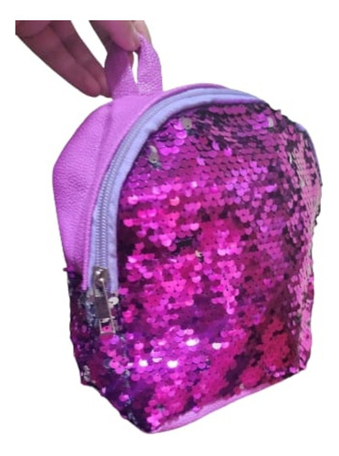 Mochila De Niña Con Lentejuelas 20x20cm Hasta 5 Años