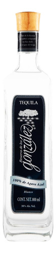 Caja De 12 Tequila Reserva De Los Gonzalez Blanco 800 Ml