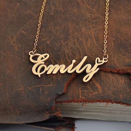 Collar Con Nombre De Aaliyah, Colgante Con Dije De Corazón,