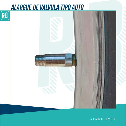 Imagen 2 de 9 de Alargue De Valvula Tipo Auto X 2 Unidades