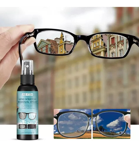 Spray Para Limpeza Arranhões E Lentes, Limpador Óculos