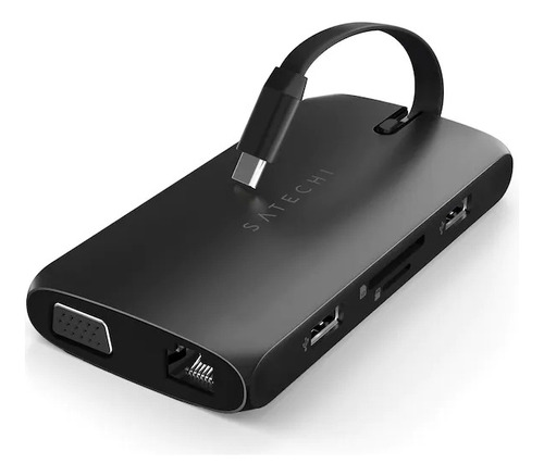 Adaptador USB C Hdmi Vga para Apple Macbook Hub Satechi On-the-Go