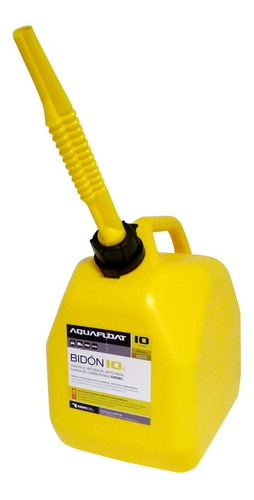 Bidón Combustible Plástico Con Surtidor Aquafloat 10 Lts