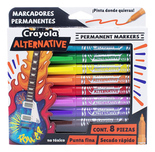 Colección De Marcadores Crayola Alternative - 50 Piezas |