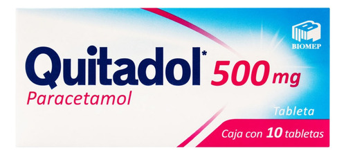 Quitadol Paracetamol 500 Mg 30 Tabletas