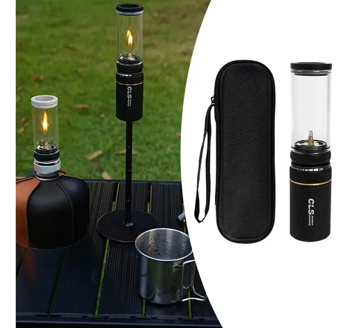 Camping Light Tent Lantern Gas Lantern For Tourist Black