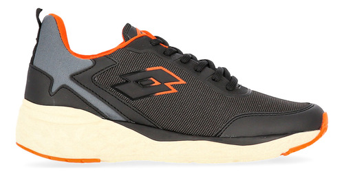 Zapatillas Running Lotto Life Kibra Hombre En Gris