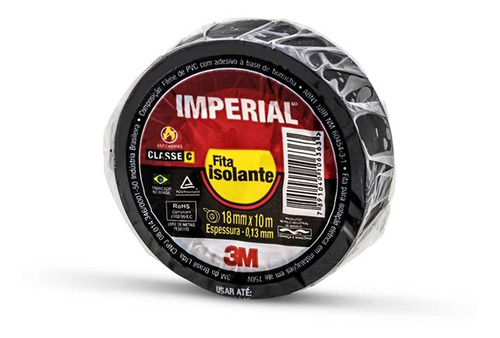 Fita Isolante Imperial Slim 18mm X 10m 3m