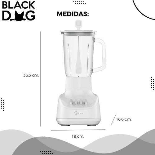 Licuadora Jarra De Vidrio Midea Mj-bl6008bww 1l + Smartwatch