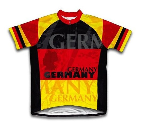 Alemania De Manga Corta Ciclismo Jersey Para Hombre