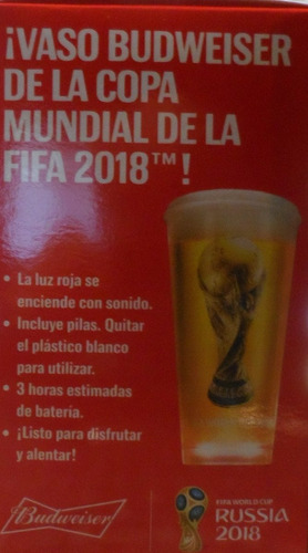 Vaso Budweiser Mundial Russia 2018 El De La Cancha