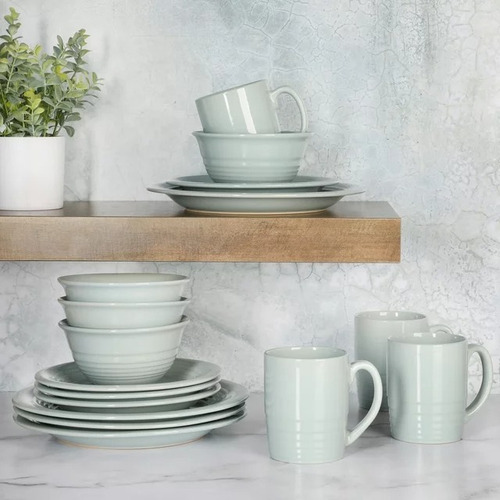 Juego Set De Loza 16 Piezas Porcelana Vajilla/platos/tazas B