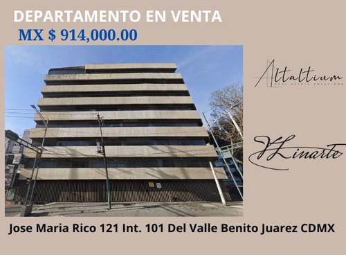 Departamento En Venta En La Del Valle Cdmx I Vl11-za-104