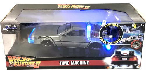 Back To The Future 2  Delorean Time Machine Luz 1:24  Jada 