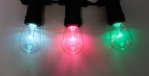 Cadeia de luz inteligente Wi-Fi de 15 lâmpadas multicoloridas