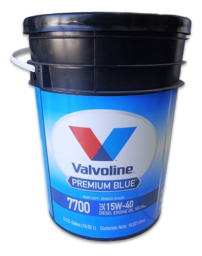Aceite 15w40 Valvoline 7700 Premium Blue Cummins Balde 18.9l
