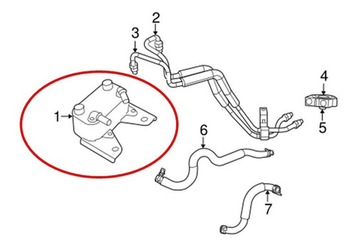 Trocador Resfriador Óleo Do Motor 2009/..  Dodge Journey 2.7