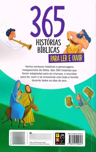 A Bíblia Em 365 Histórias - Inclui CD - Distribuidora Ebenezer Livra