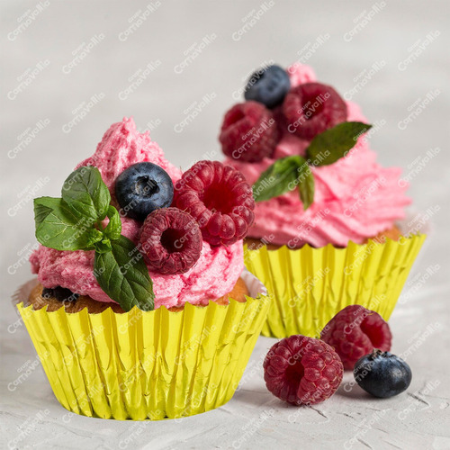 Js Capacillo Estandar Cupcake Repostería Dorado Metalico