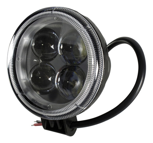 Farol De Milha Led 10~30v 12w 4 Led´s Redondo Off-road