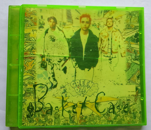 Green Day Basket Case Cd Caja Verde Con Mini Poster German 